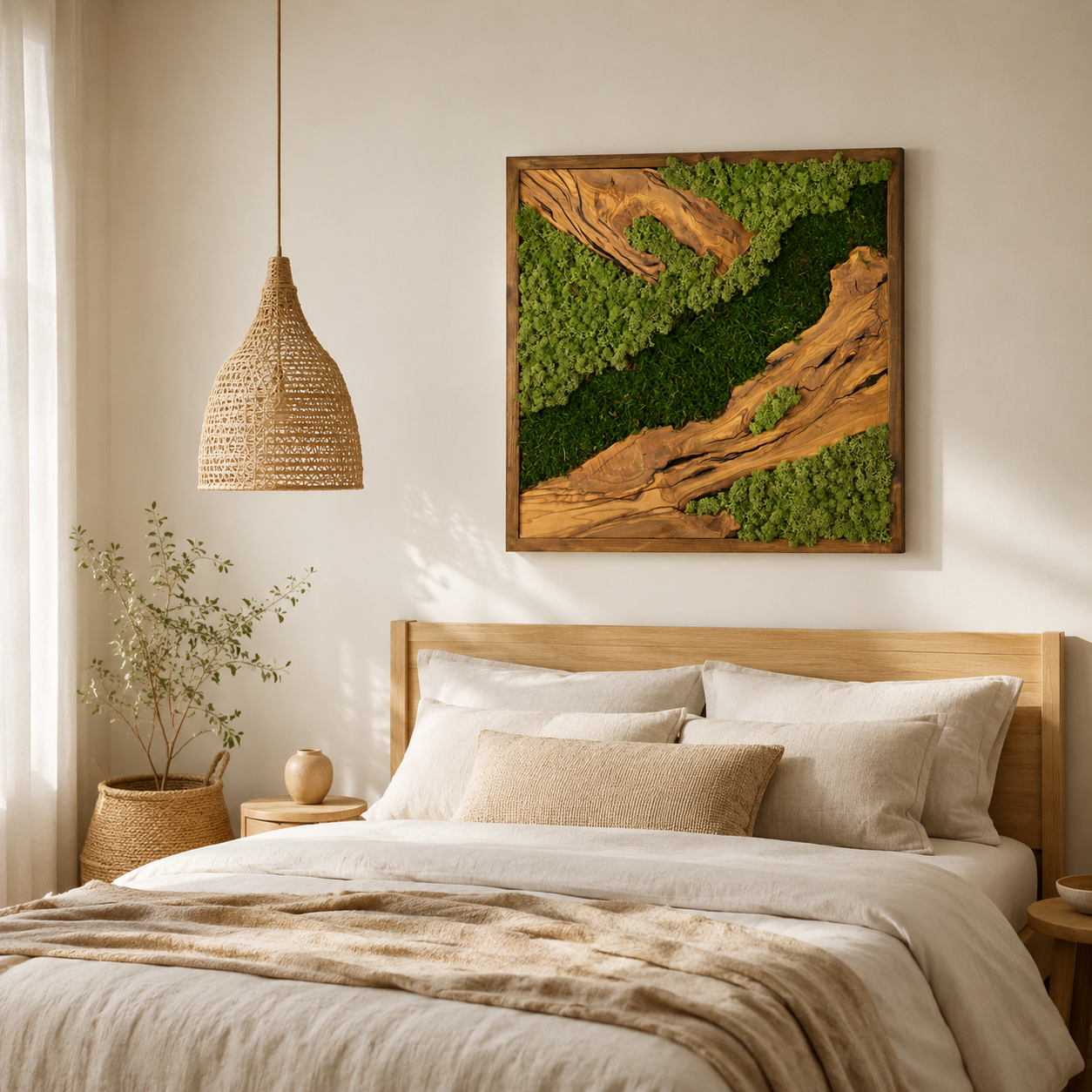 Premium Moss Wall Art – Natural Preserved Moss Wall Decor | Maintenance-Free Green Wall Art