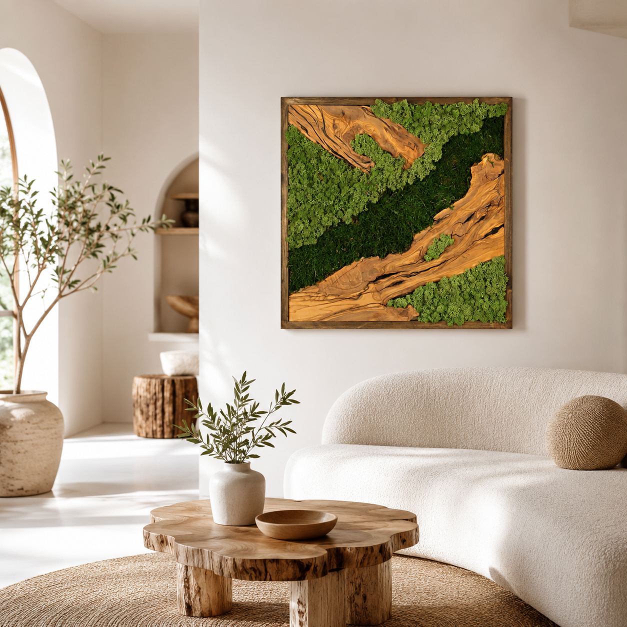 Premium Moss Wall Art – Natural Preserved Moss Wall Decor | Maintenance-Free Green Wall Art