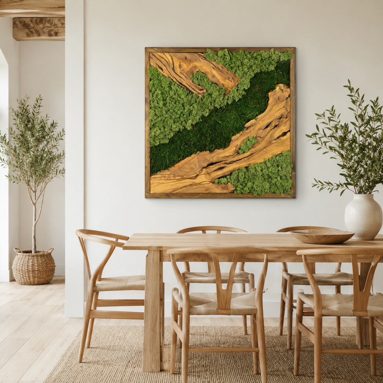 Premium Moss Wall Art – Natural Preserved Moss Wall Decor | Maintenance-Free Green Wall Art