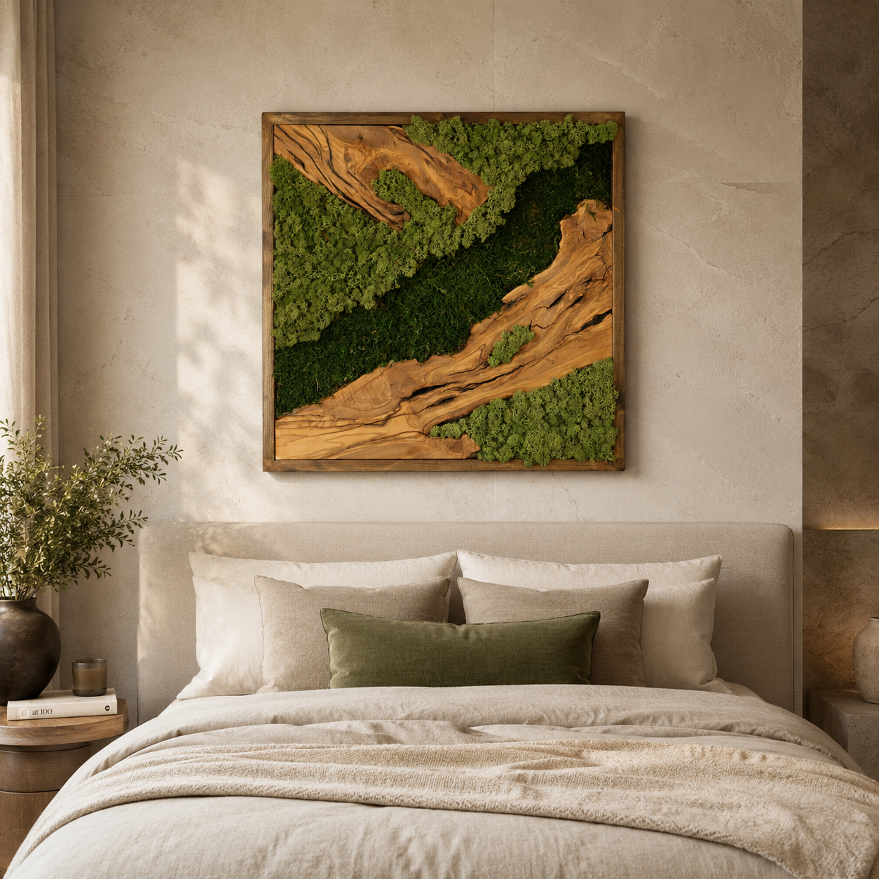 Premium Moss Wall Art – Natural Preserved Moss Wall Decor | Maintenance-Free Green Wall Art